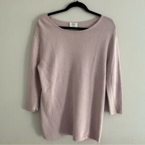 Wilfred Pink Ribbed Knit Sweater